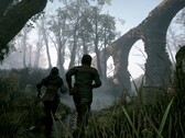 En bild som visar två karaktärer i A Plague Tale: Innocence, som nu säljs med 90 % rabatt på Steam.