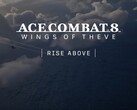 Banner för Ace Combat 8: Wings of Theve visas
