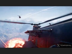 Skärmdump från bilder av Battle Royale-läget från Battlefield 6. (Bildkälla: temporyal on X)