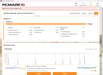 PCMark 10-resultat