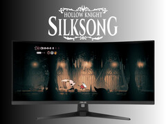 Hollow Knight: Stöd för Silksong ultrawide-monitor visas (Bildkälla: Team Cherry, Asus med redigeringar)