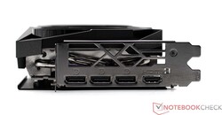 MSI GeForce RTX 4060 Ti Gaming X Trio 8G:s externa portar