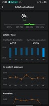 Amazfit Active2 Sömn