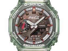 Närbild på Casio GA-2100CC-3A:s urtavla.