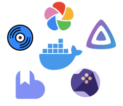 Oavsett medietyp finns det dockercontainrar som hjälper dig att själv vara värd för och hantera nästan alla typer av media, allt tillgängligt från vilken enhet som helst via en webbläsare. (Bildkälla: Notebookcheck)