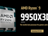 Ryzen 9 9950X3D och Ryzen 9 9900X3D har dykt upp på Geekbench (bildkälla: AMD)