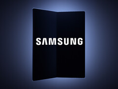Hittills har Samsung bara delat med sig av en silhuett av en framtida Galaxy vikbar. (Bildkälla: Samsung - redigerad)