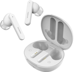 Nokia Clarity Earbuds+ finns också i en vit variant