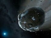 En konstnärs illustration av en asteroid.