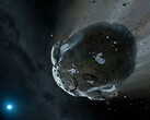 En konstnärs illustration av en asteroid.