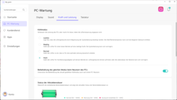 Inställningar för MyGram Performance