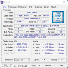 Systeminformation: CPU-Z CPU