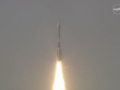 NISAR:s bärraket lyfter från Satish Dhawan Space Center (Bildkälla: ISRO)
