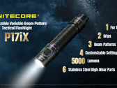 Nitecore P17iX har samma funktioner som P27iX, men med ett mindre huvud