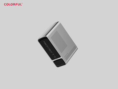 Den färgglada SMATR 900 är ännu en Strix Halo minidator. På bilden: den kompakta datorn. (Bildkälla: PC Watch)