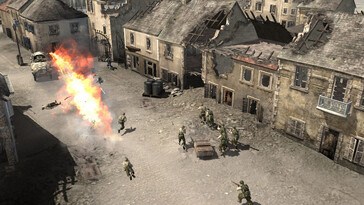 På bilden: En skärmdump från ett spel från Company of Heroes.