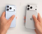 Apple iPhone 18 Pro (till vänster) och iPhone 18 Pro Max (till höger) väger 211 g respektive 249 g.