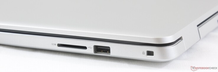 Höger: SD-kortläsare, USB 2.0