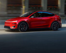 Nya Model Y Performance i färgen Ultra Red (Bildkälla: Tesla)