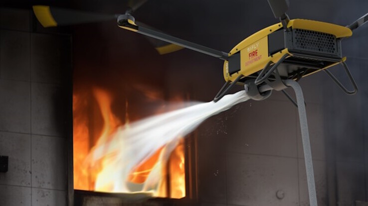 Q250 kan användas för brandbekämpning (Bildkälla: SiFly)