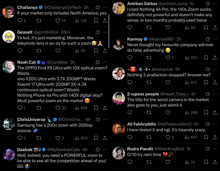 Reaktionerna i sociala medier följde kort efter Ingenting-inlägget.