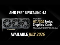 En skärmdump av AMD: s FSR 4.1 INT8-tillkännagivande för RX 7000-seriens GPU: er