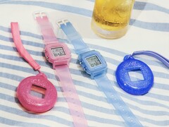 Klockorna Casio Baby-G BGD-10KG-2JR och BGD-10KG-4JR (från höger till vänster)