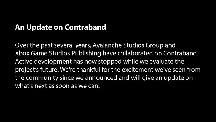 Pressmeddelandet från Avalanche Studios. (Bildkälla: Avalanche Studios) 