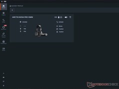 SteelSeries GG:s startskärm.