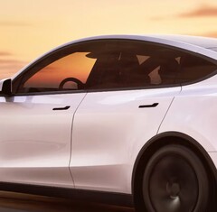 En Tesla Model Y som visar dörrhandtagen (Bildkälla: Tesla)