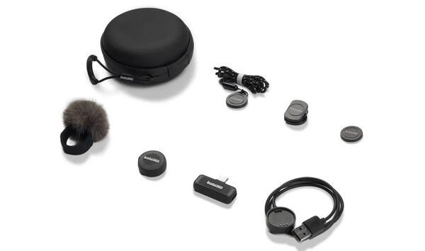 Insta360 Mic Air levereras med alla tillbehör du behöver. (Bildkälla: Insta360)