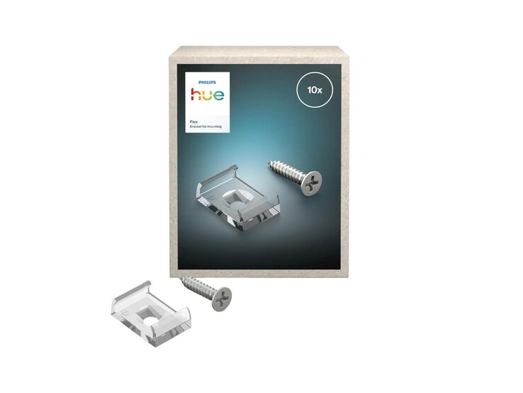 Philips Hue Flux Bracket för montering 10x. (Bildkälla: Philips Hue via OBI)