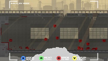 På bilden: En skärmdump från spelet Super Meat Boy.