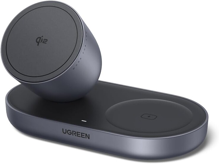 Ugreen Zapix 2-i-1 magnetisk trådlös laddare 15W. (Bildkälla: Ugreen, redigerad)
