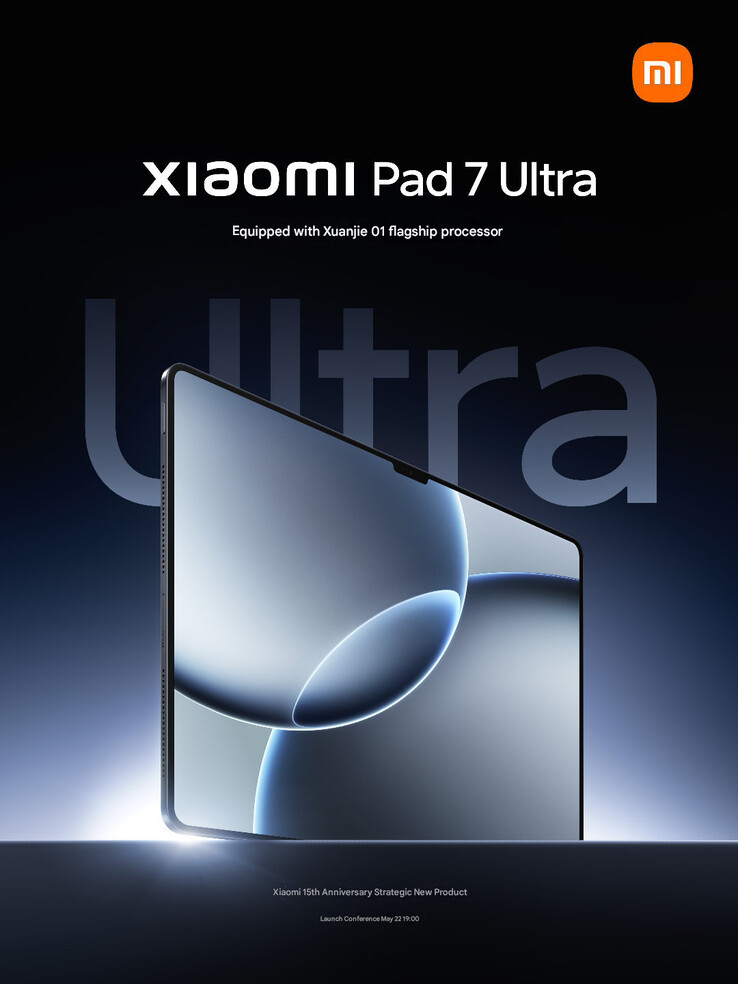 Den nya teaser bild av Xiaomi Pad 7 Ultra (Bildkälla: Xiaomi - maskinöversatt)