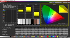 CalMAN ColorChecker (målfärgrymd P3)