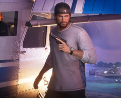 GTA 6:s huvudperson Jason håller en pistol.