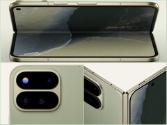 Påstådda officiella renderbilder av Pixel 11 Pro Fold.