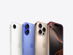 Reklambild som visar kamerorna för alla iPhone 16-varianter mot grå bakgrund. (Bildkälla: Apple)