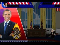 I ”Electoral Carnage” möter kända amerikanska presidenter varandra i satiriska 2D-strider.