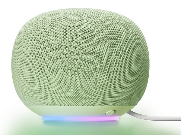 Google Home Speaker har en ringlampa och en knapp för att stänga av mikrofonen. (Bildkälla: Google)