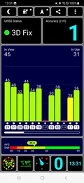 GPS-mottagning utomhus