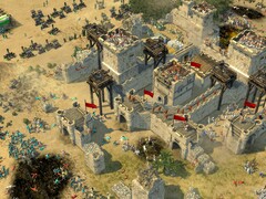 En bild som visar en borg i Stronghold Crusader 2.