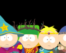 Pojkarna gör sig redo för strid i South Park: The Stick of Truth, var och en ikläder sig sina fantasiroller - trollkarl, druid, paladin och krigare (Bildkälla: via South Park Wiki / Fandom, uppladdad av Gastropod - © Ubisoft / South Park Digital Studios)