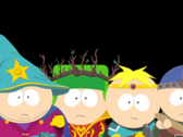 Pojkarna gör sig redo för strid i South Park: The Stick of Truth, var och en ikläder sig sina fantasiroller - trollkarl, druid, paladin och krigare (Bildkälla: via South Park Wiki / Fandom, uppladdad av Gastropod - © Ubisoft / South Park Digital Studios)