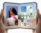 Två händer håller varsin iPhone Duo, en hopvikt och en utfälld