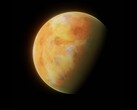 En konstnärs illustration som visar en exoplanet.