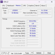 CPU-Z Minne