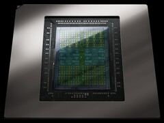 Närbild av en Nvidia RTX GPU-dy med exponerade kretsar och metallhölje (Bildkälla: Nvidia)