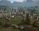 En bild som visar en stad i Vikingarnas land.